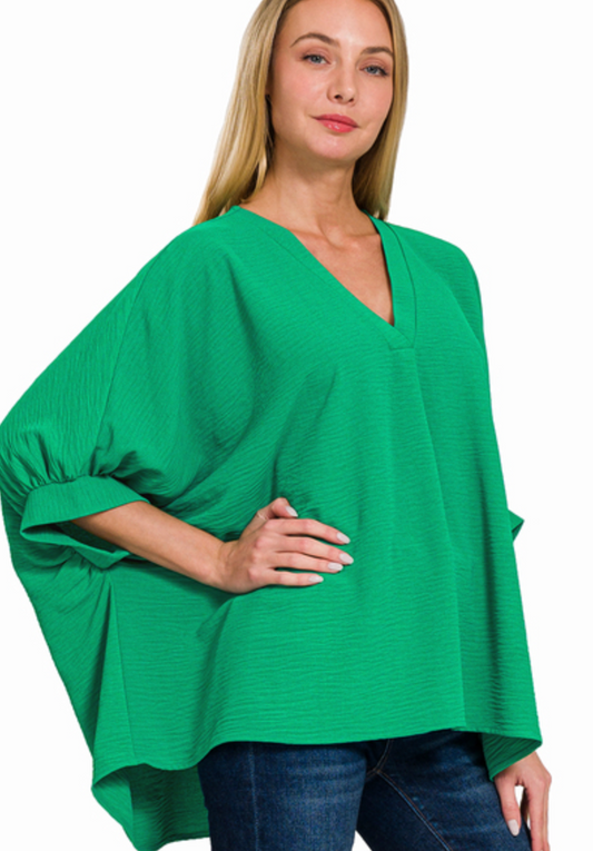 Kelly Green Airflow Top