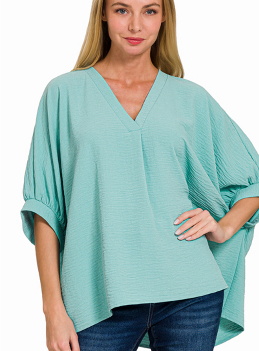 Dusty Teal Airflow Top