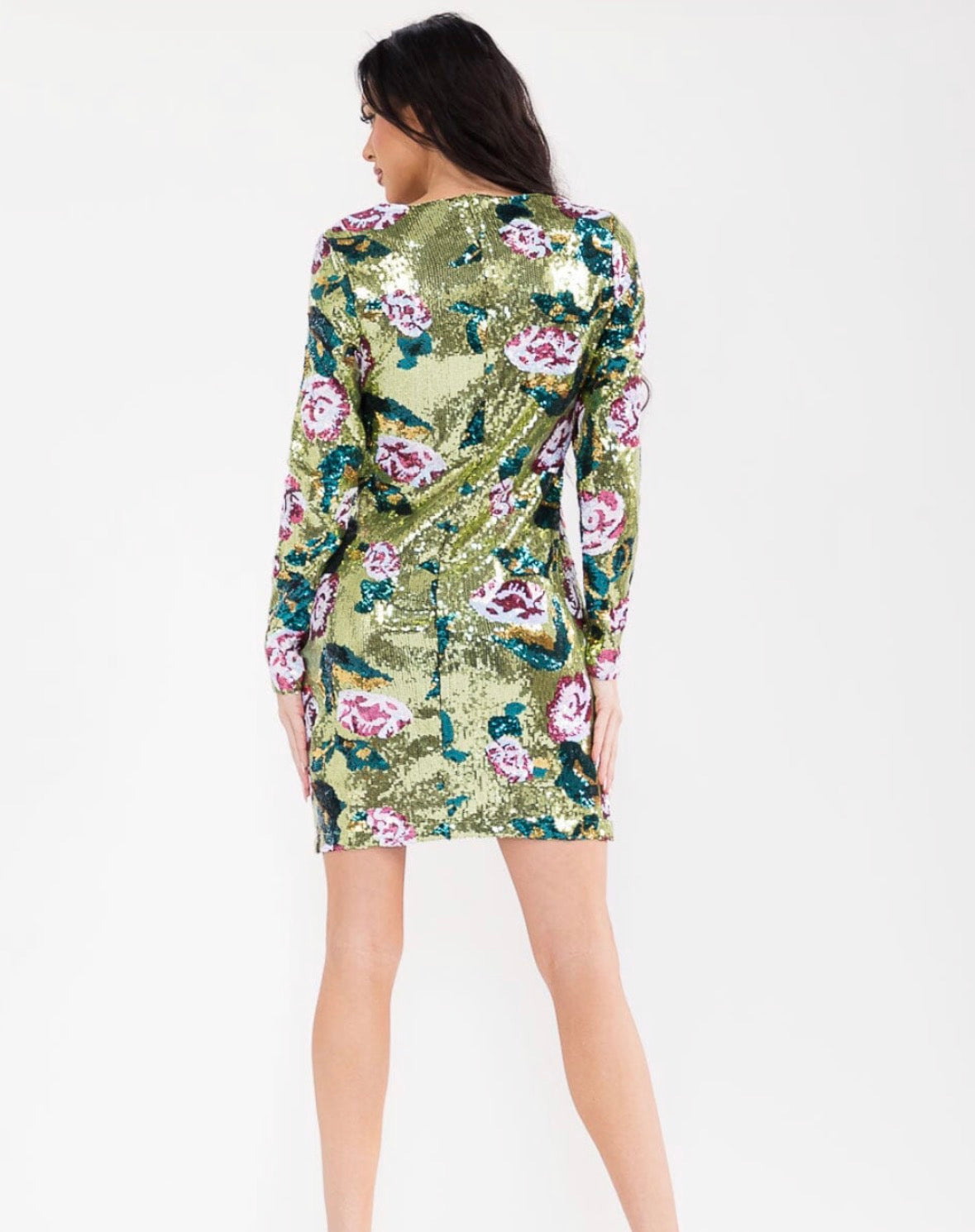 Bodycon Floral Sequin Blouse