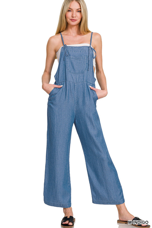 Soft Pocket Denim Jumpsuit