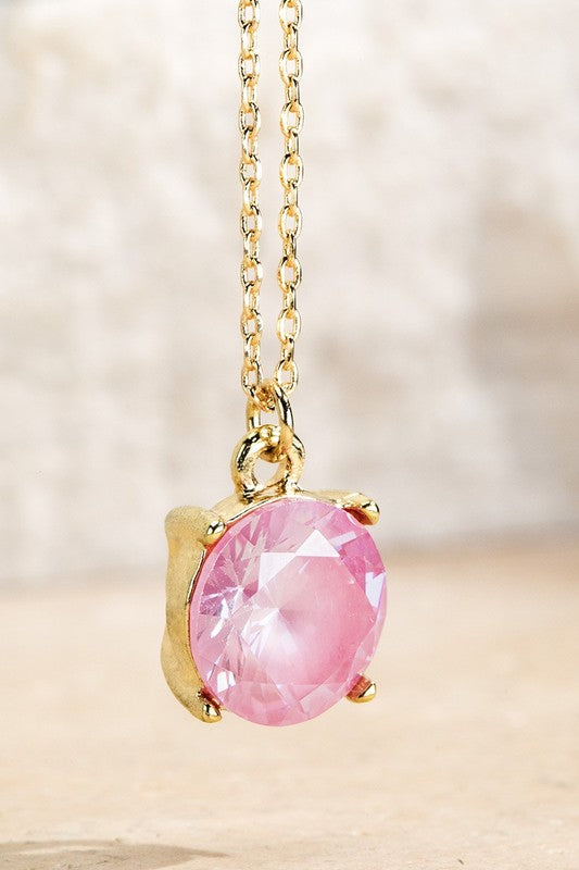 Cubic Zirconia Pendant Necklace