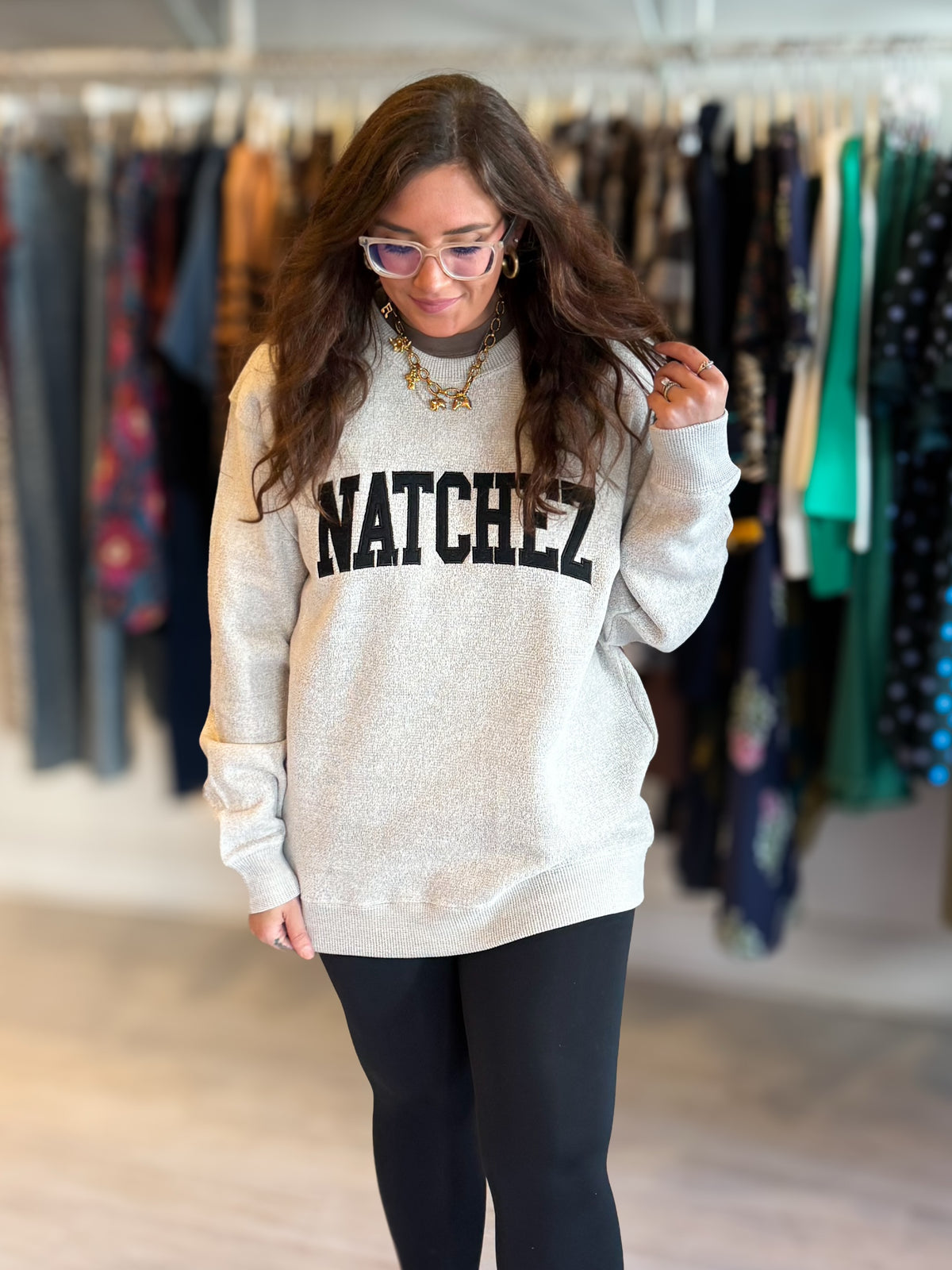 Embroidered Natchez Sweatshirt