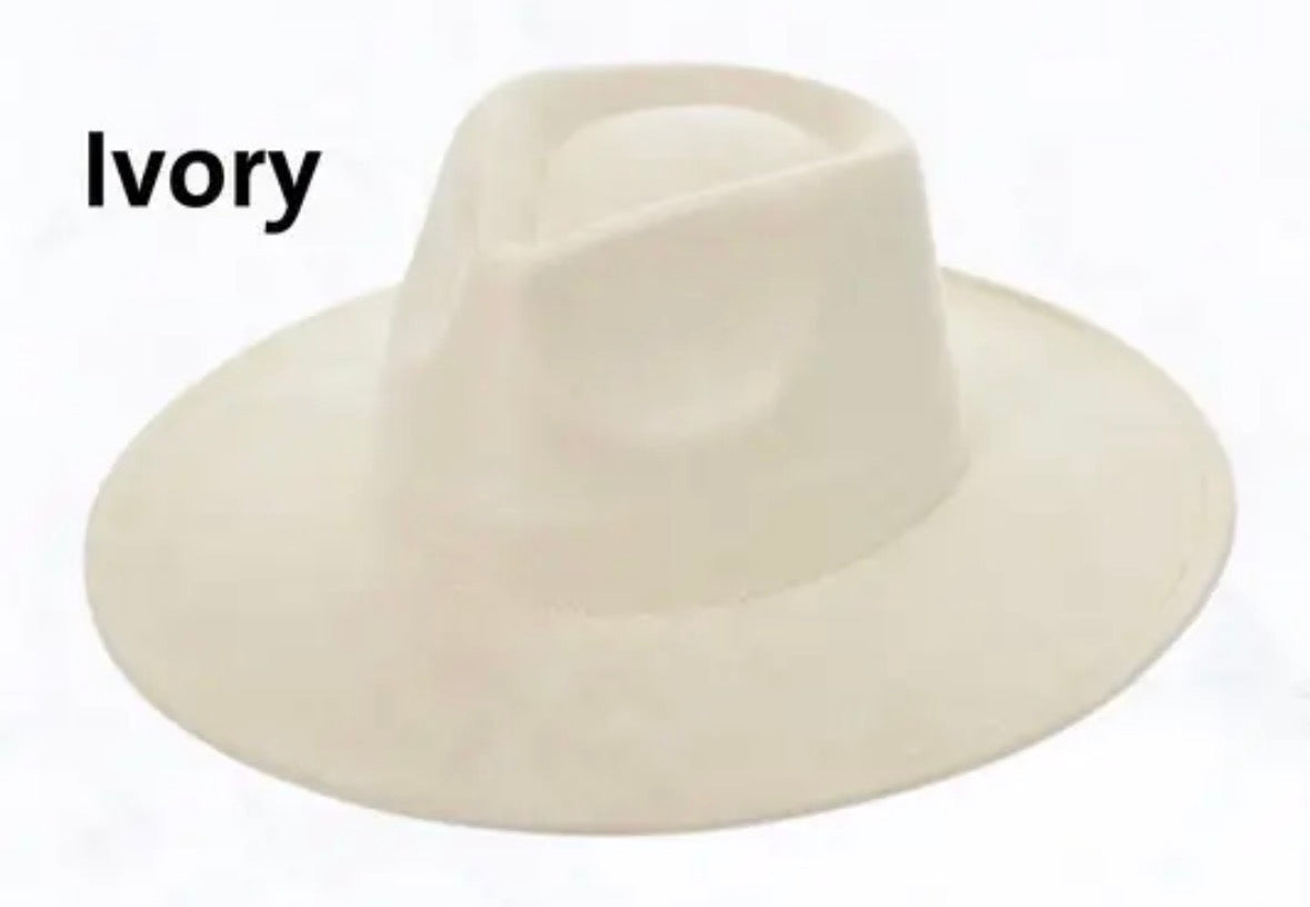 Teardrop Top Suede Large Eaves Hat