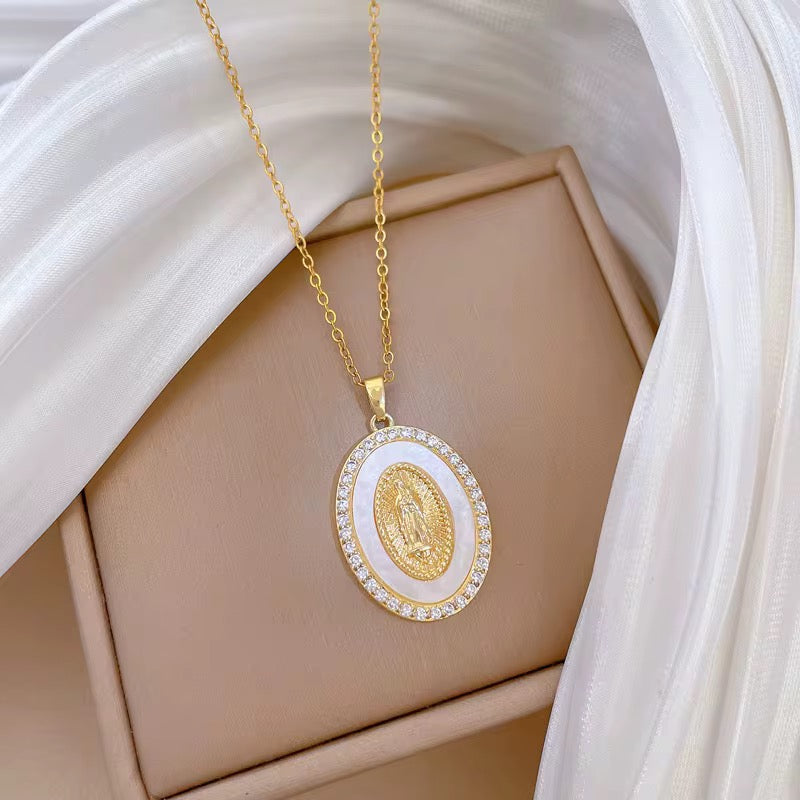 Virgin Mary Pendant Necklace