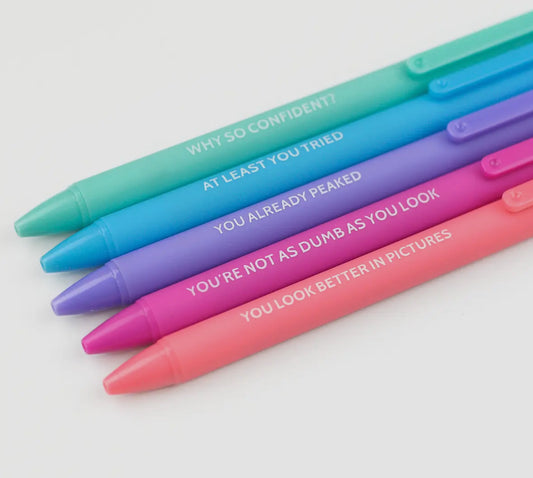 Aggressive Compliments Pen Set