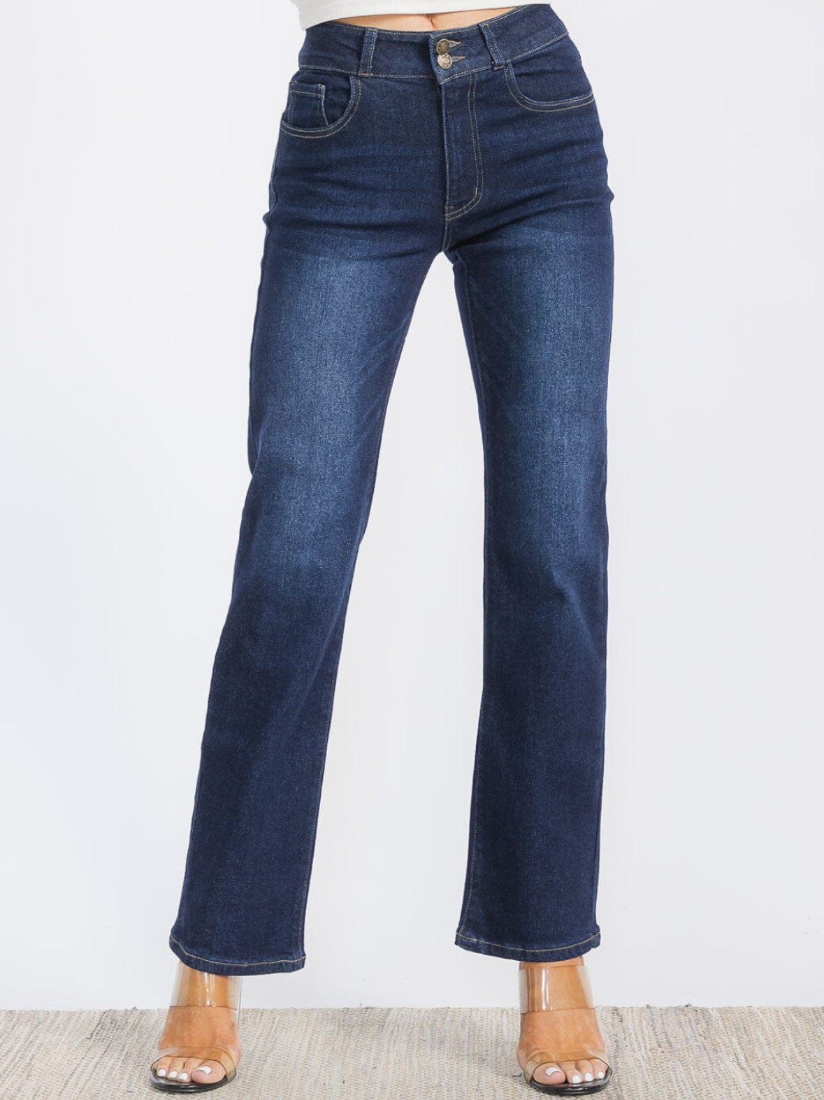 Stretch Straight Leg Jeans