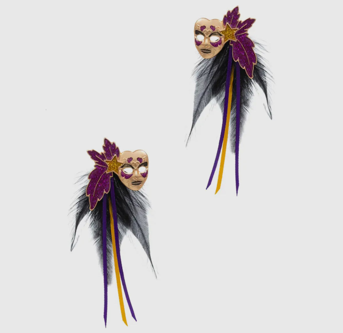 Mardi Gras Mask Earrings
