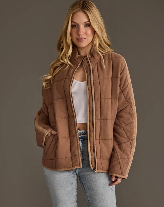 Soft Quilted Tan Jacket