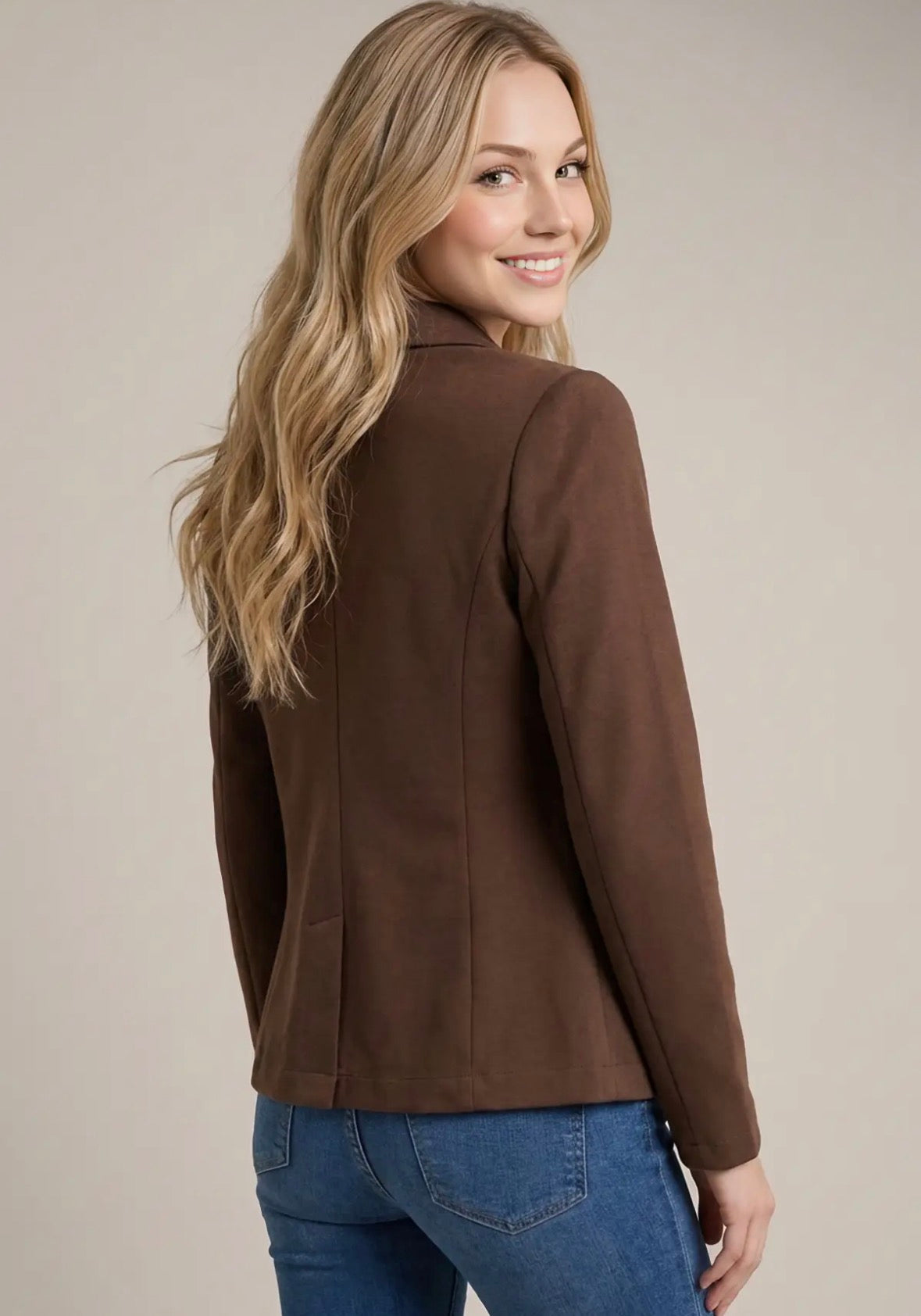 Tailored Chocolate Blazer