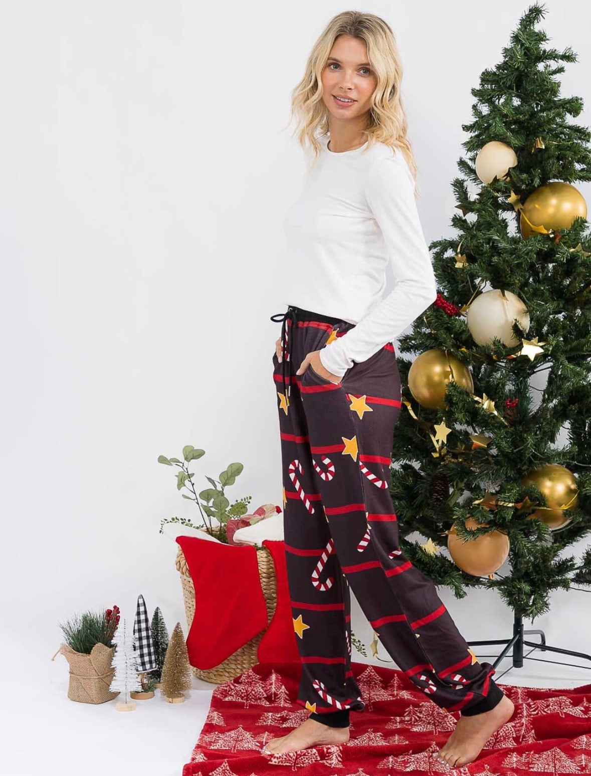 Candy Cane Cozy Pants