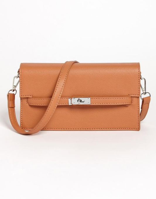 Leather Flap Envelope Bag