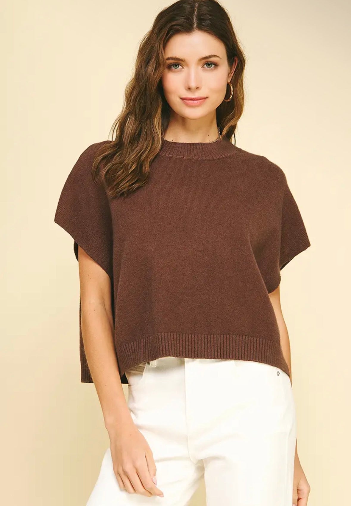 Espresso Drop Shoulder Sweater
