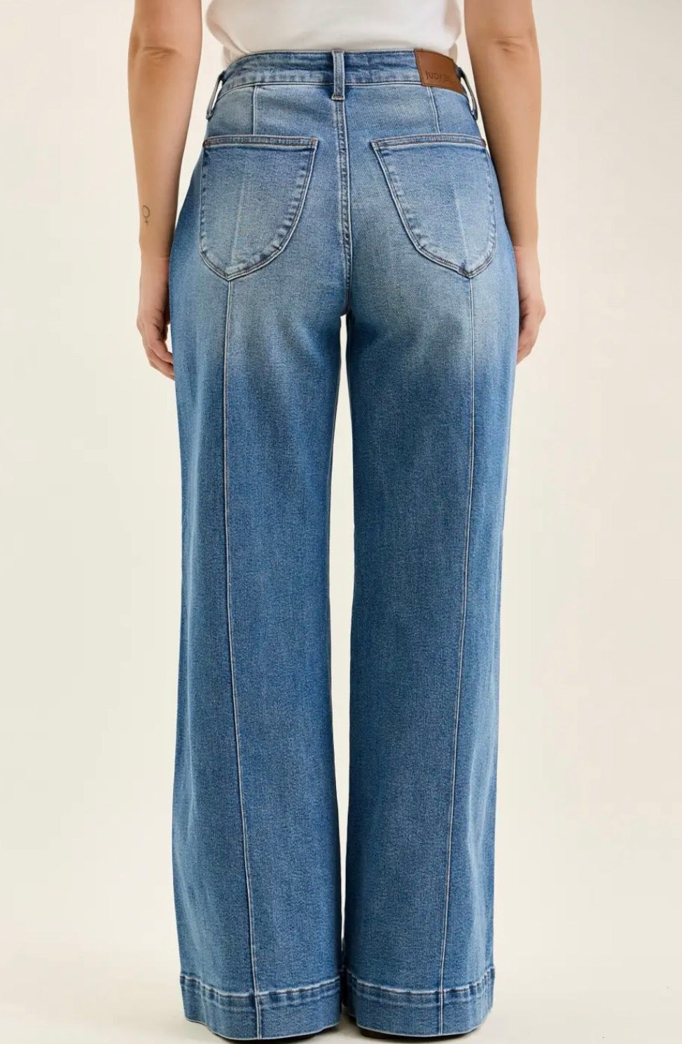 Liza Multi Seam Palazzo Judy Blue Jeans
