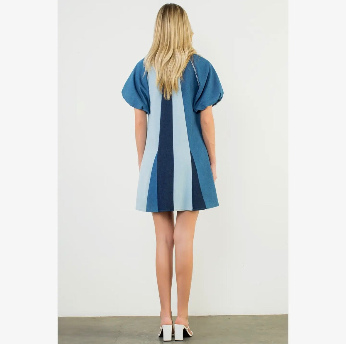Denim Stitch Dress
