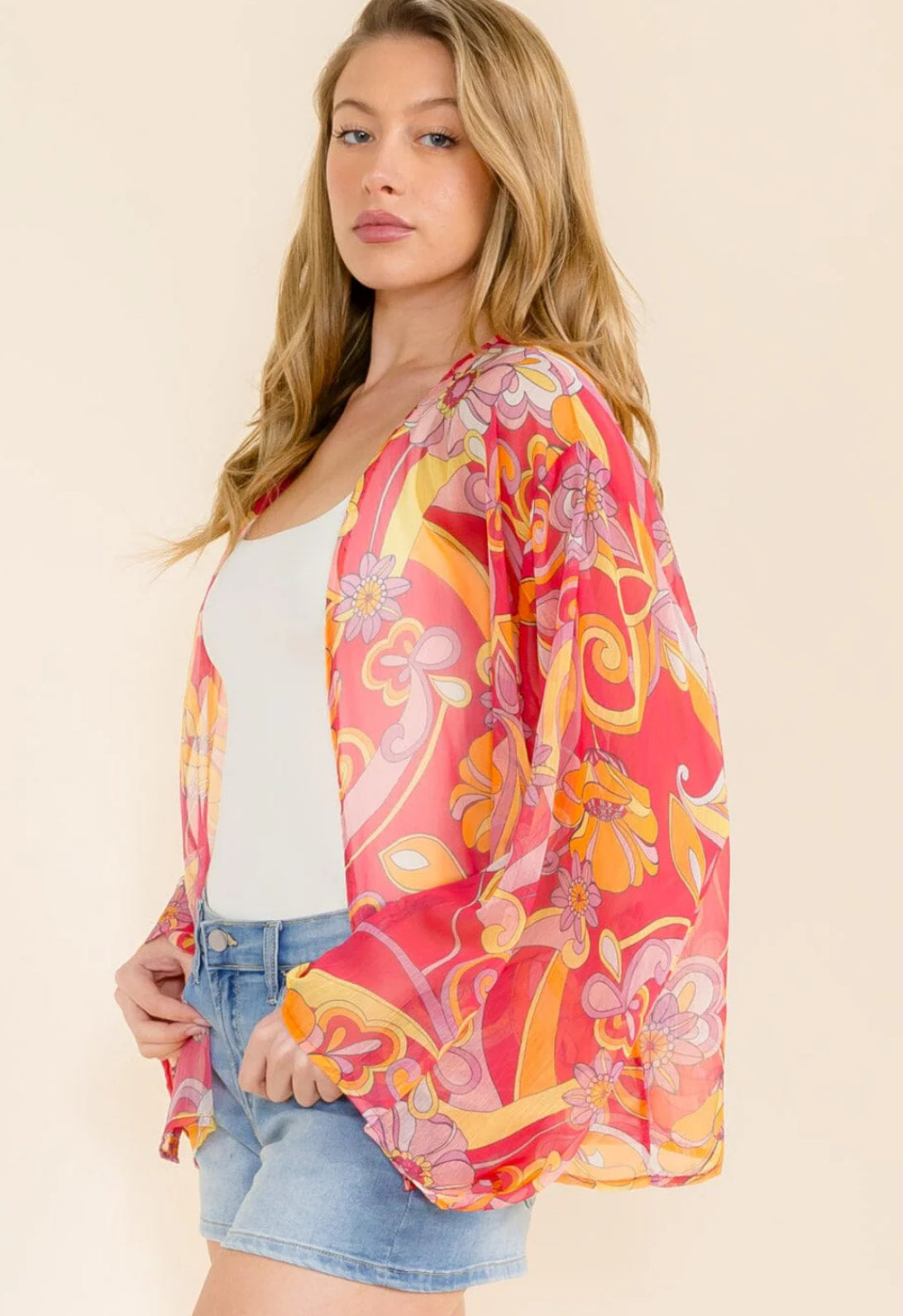 Open Front Breathable Kimono