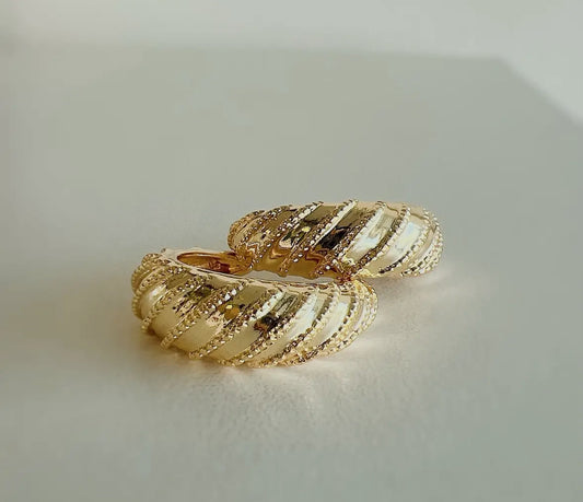 Ryan Croissant Hoop Earrings