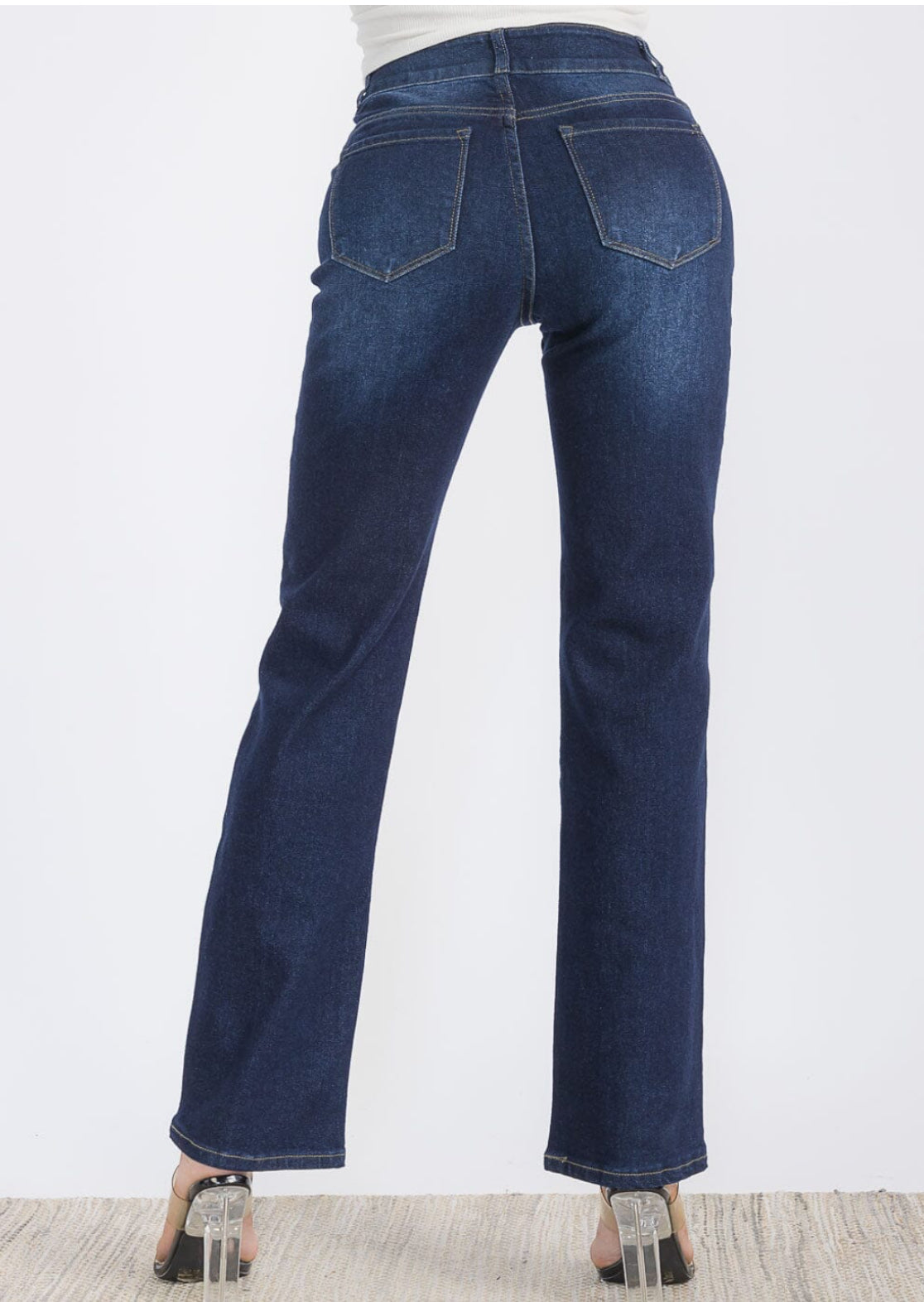 Stretch Straight Leg Jeans