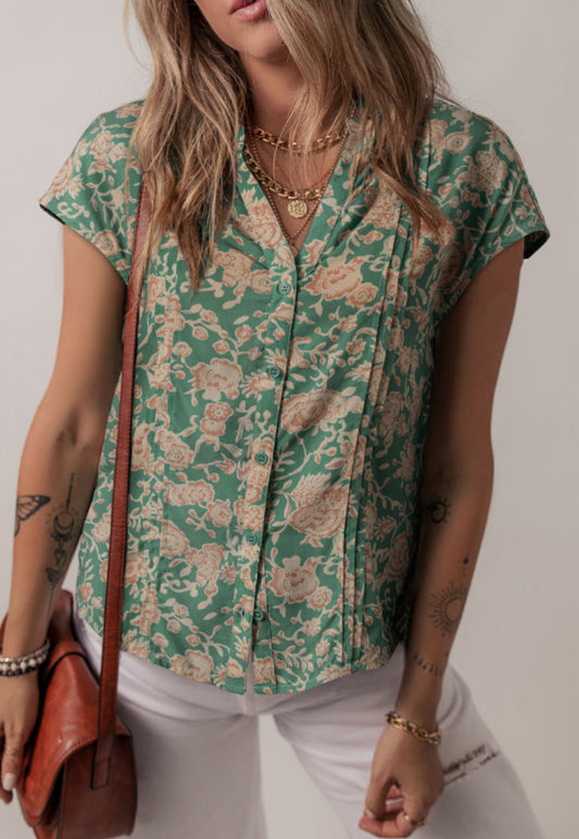 Vintage Button Blouse