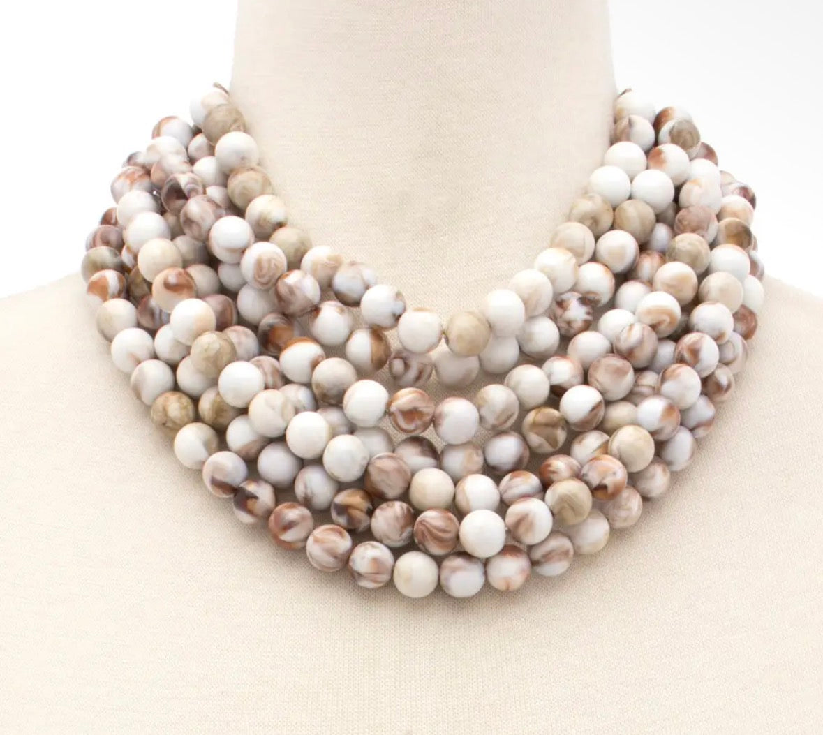 Beaded & Layered Magnetic Necklace