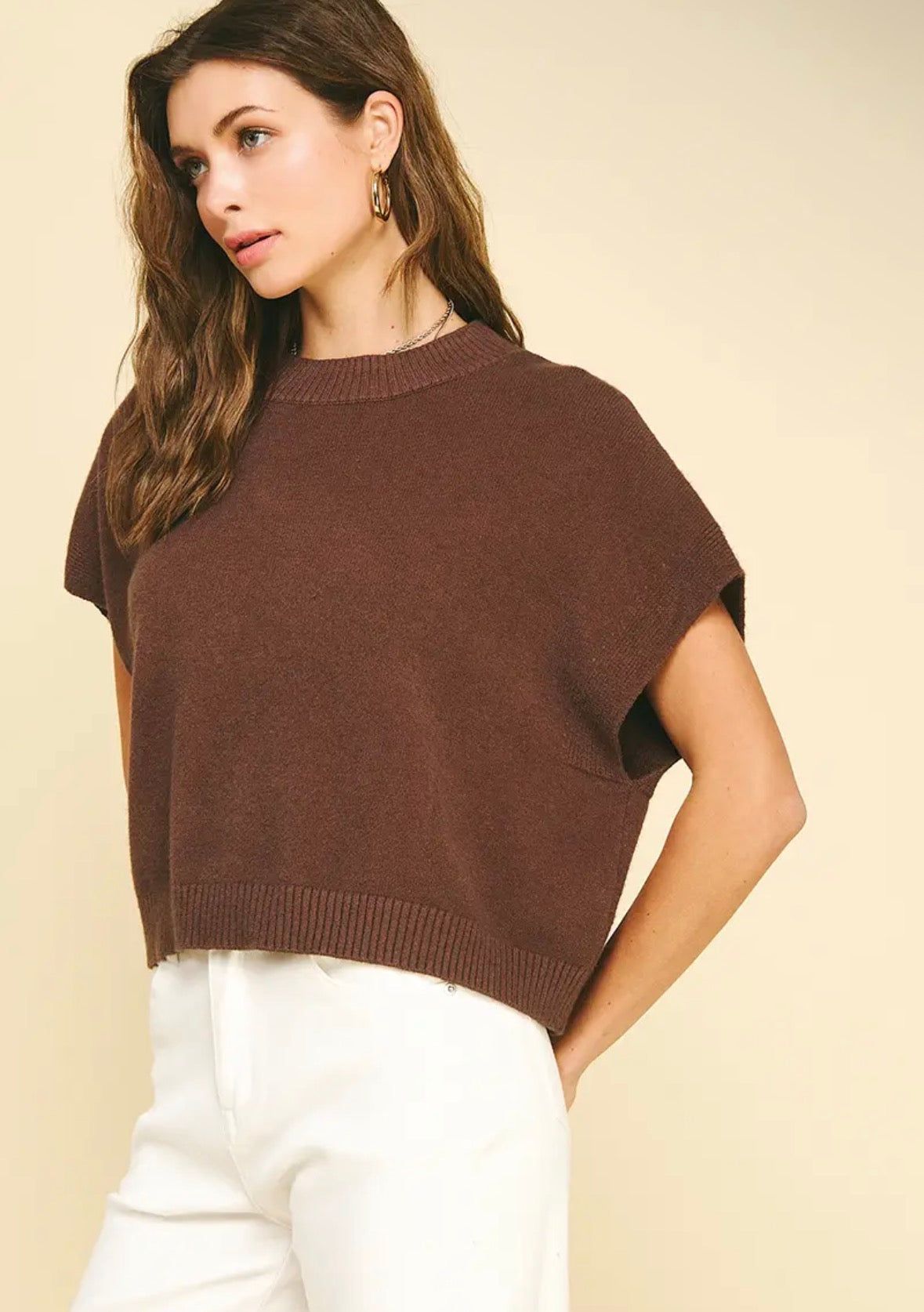 Espresso Drop Shoulder Sweater