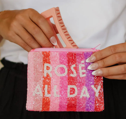 Rose All Day Seed Bead Bag