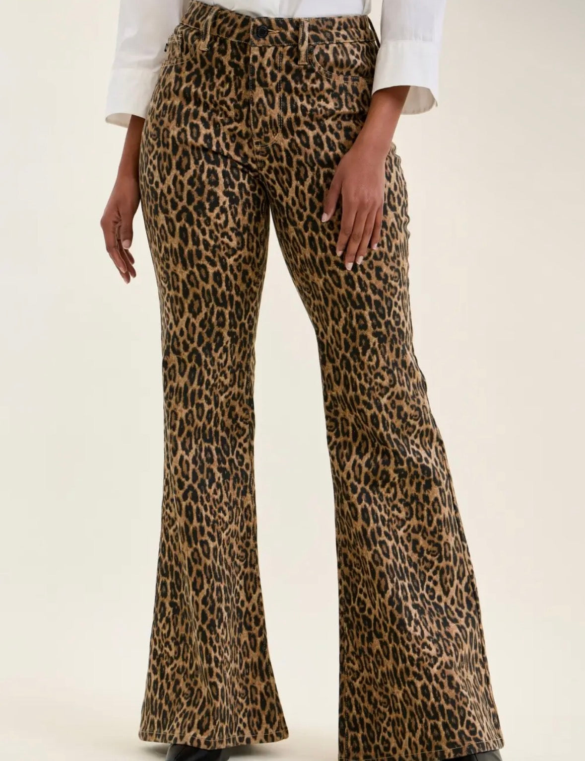 Jaqueline Leopard Flare Judy Blue Jeans