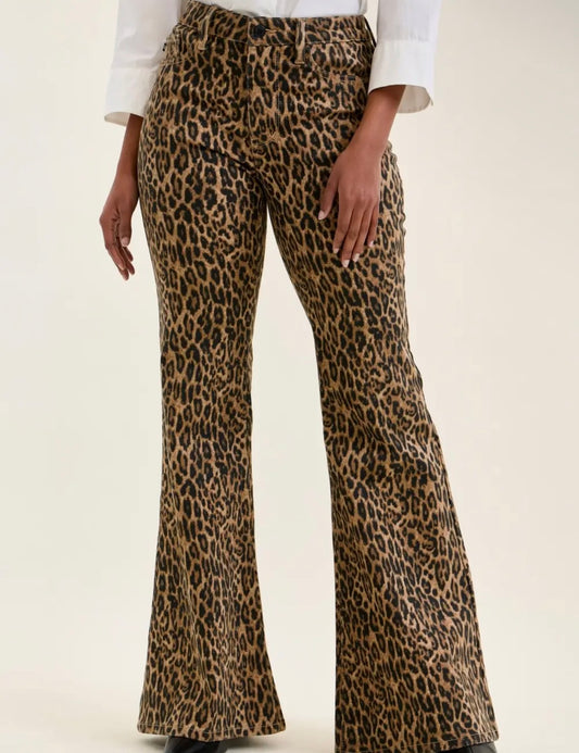 Jaqueline Leopard Flare Judy Blue Jeans