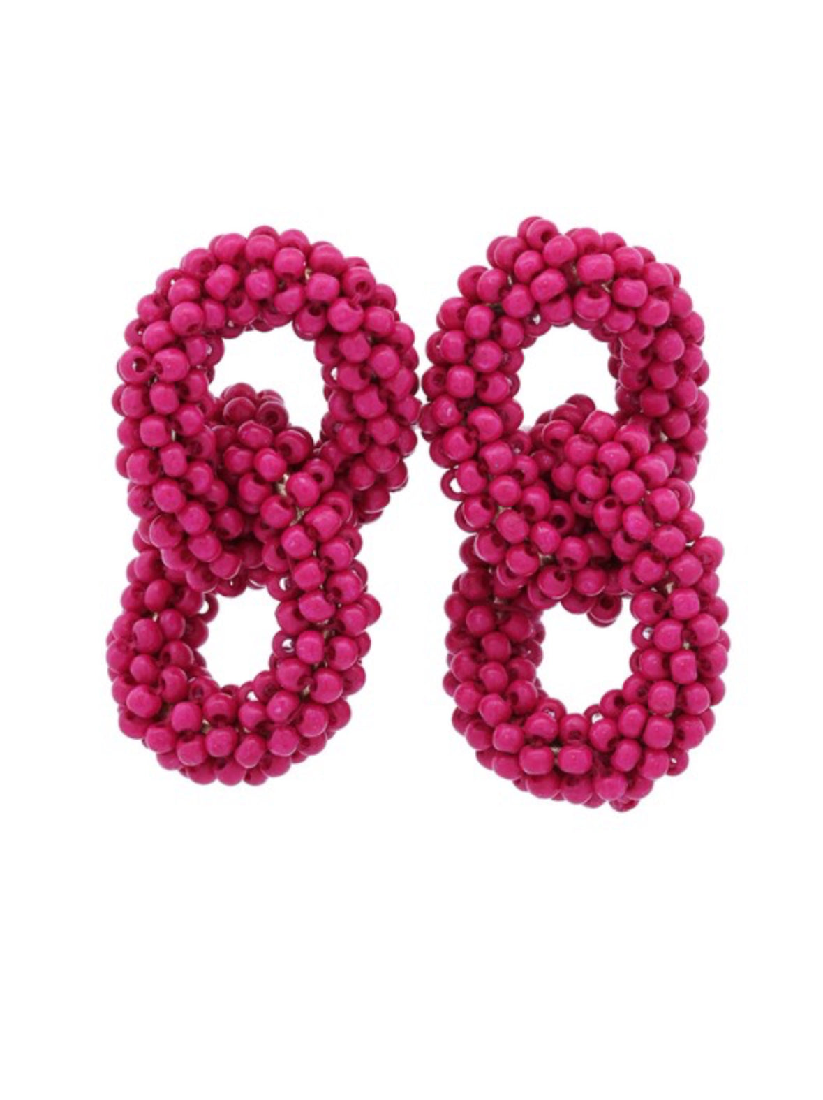 Beaded Link Earrings