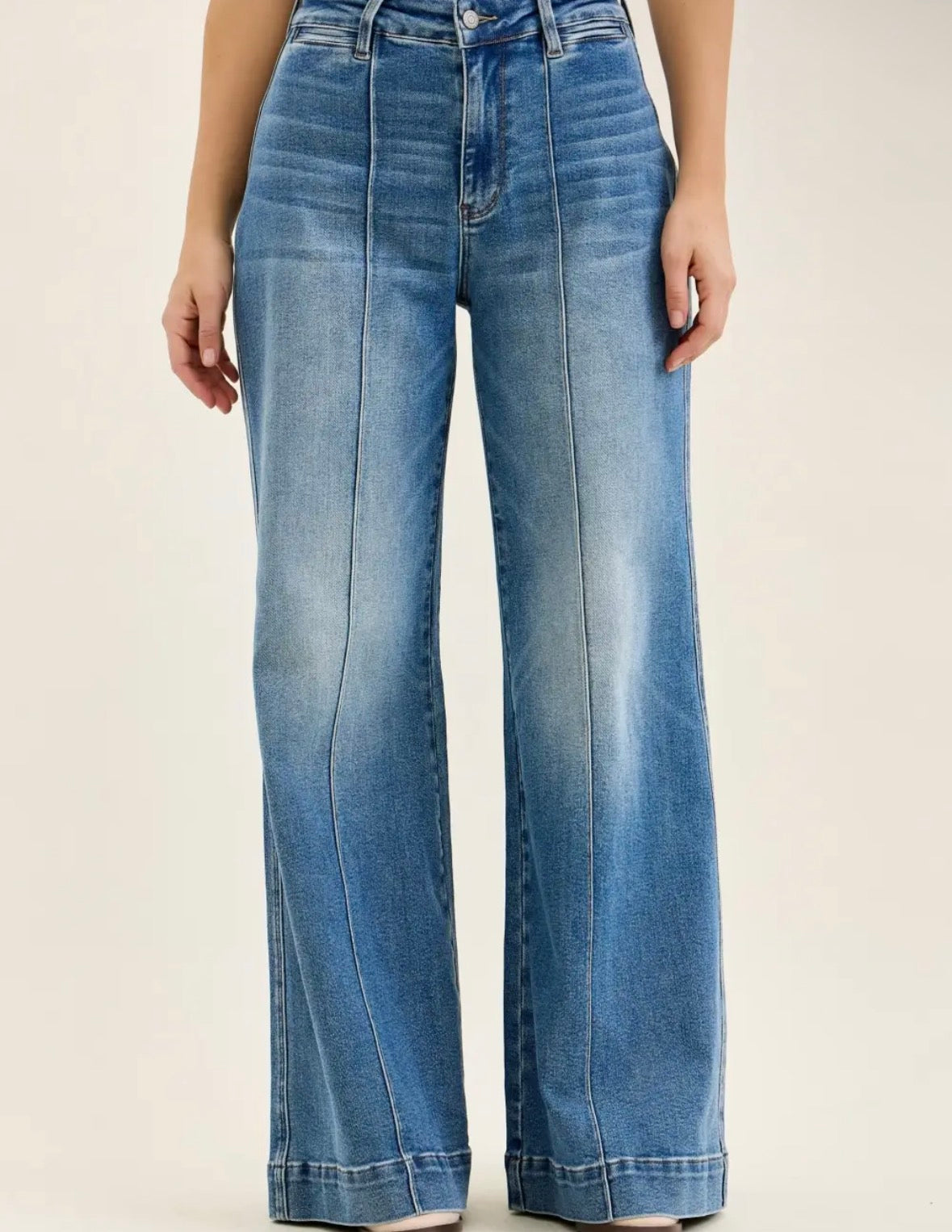 Liza Multi Seam Palazzo Judy Blue Jeans
