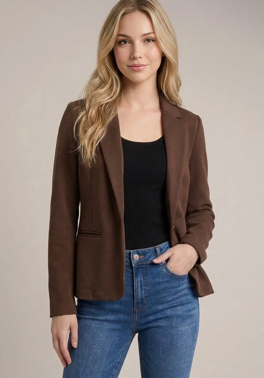 Tailored Chocolate Blazer