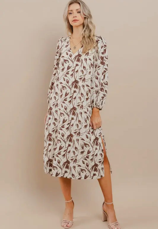 Chocolate Midi Shift Dress