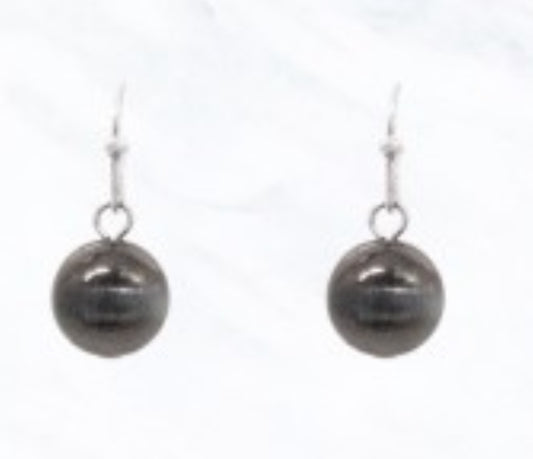 Silver Ball Earrings