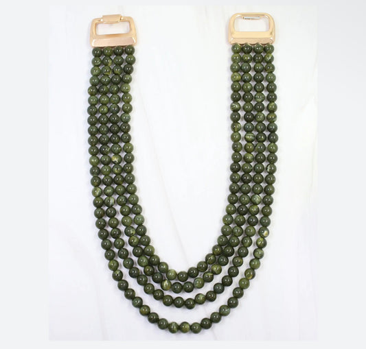 Micah Beaded Buckle Necklace