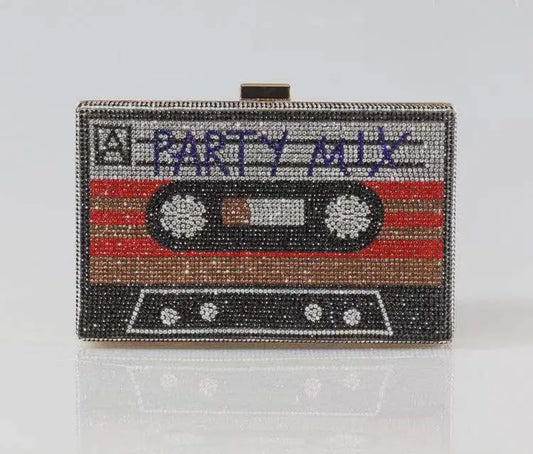 Rhinestone Party Mix Clutch