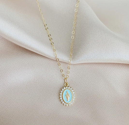 Lourdes Virgin Mary Necklace