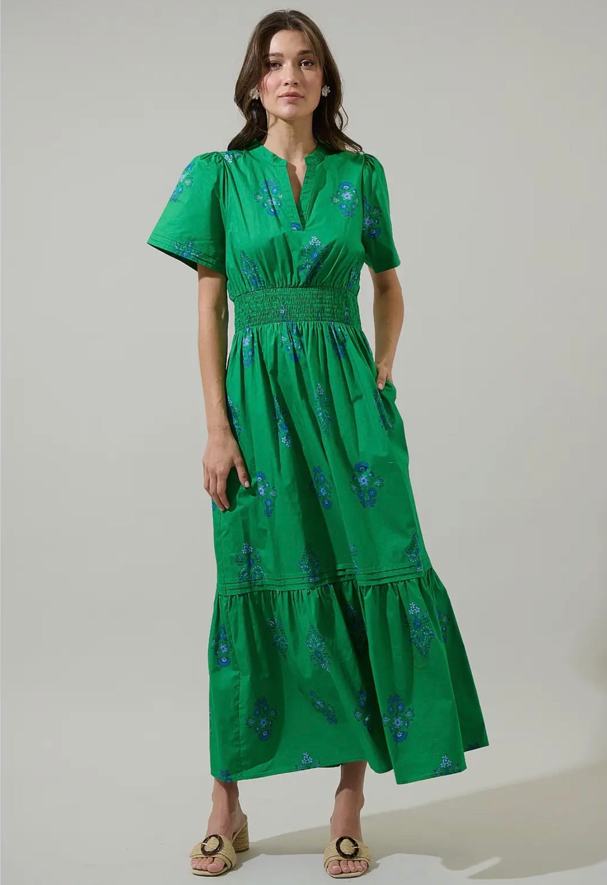 Halina Belraj Poplin Maxi Dress