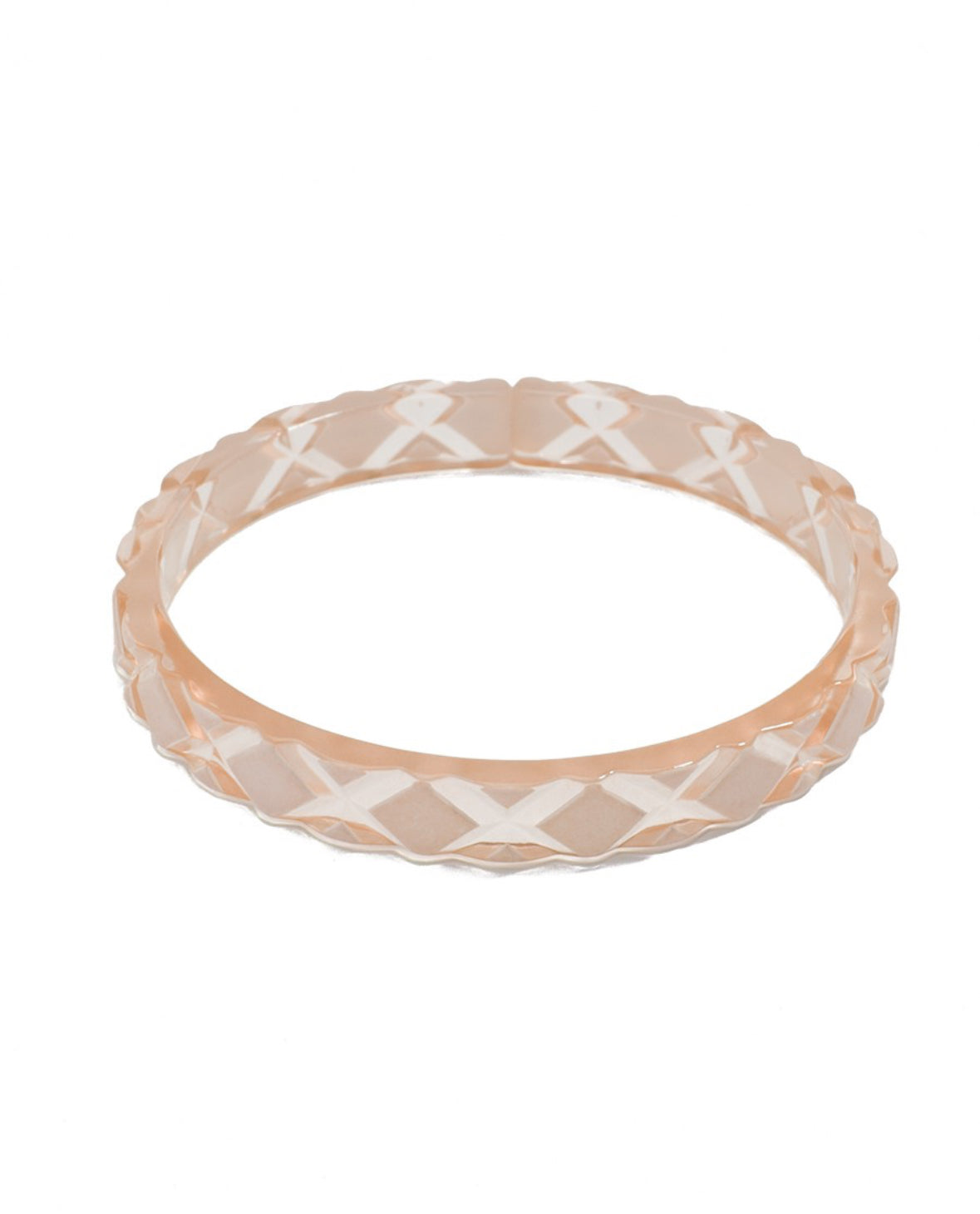 Quilted Resin Bangle Bracelet