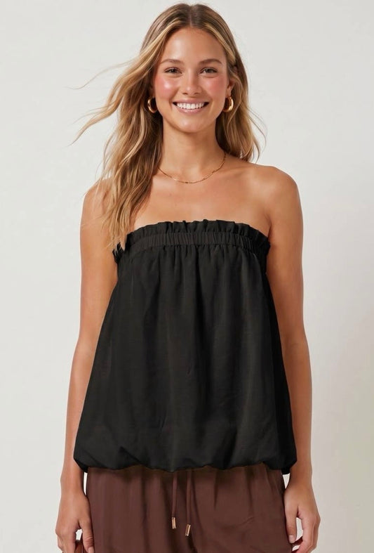 Bubble Hem Tube Top