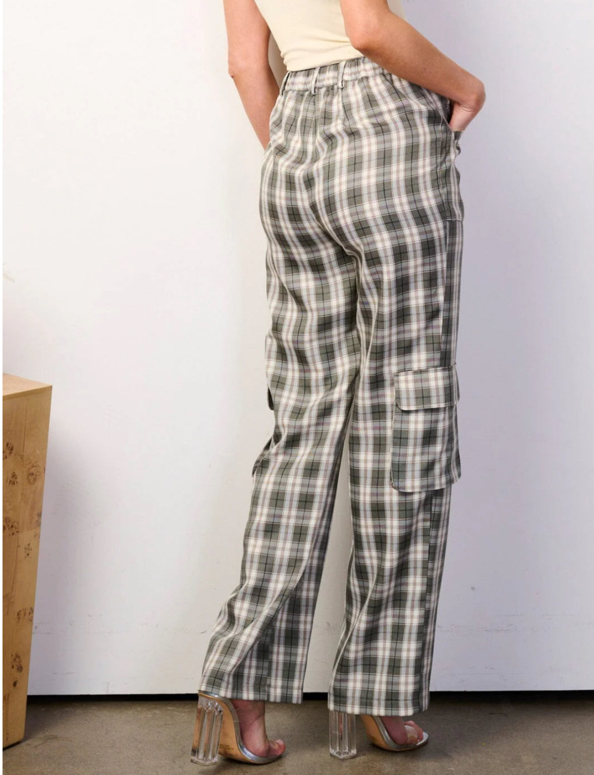 Plaid Cargo Pants