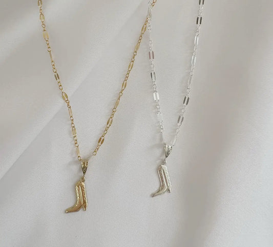 Howdy Cowboy Boot Necklace