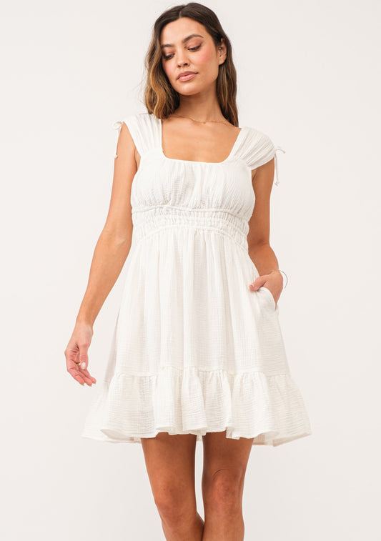 Hope White White Relaxed Dress