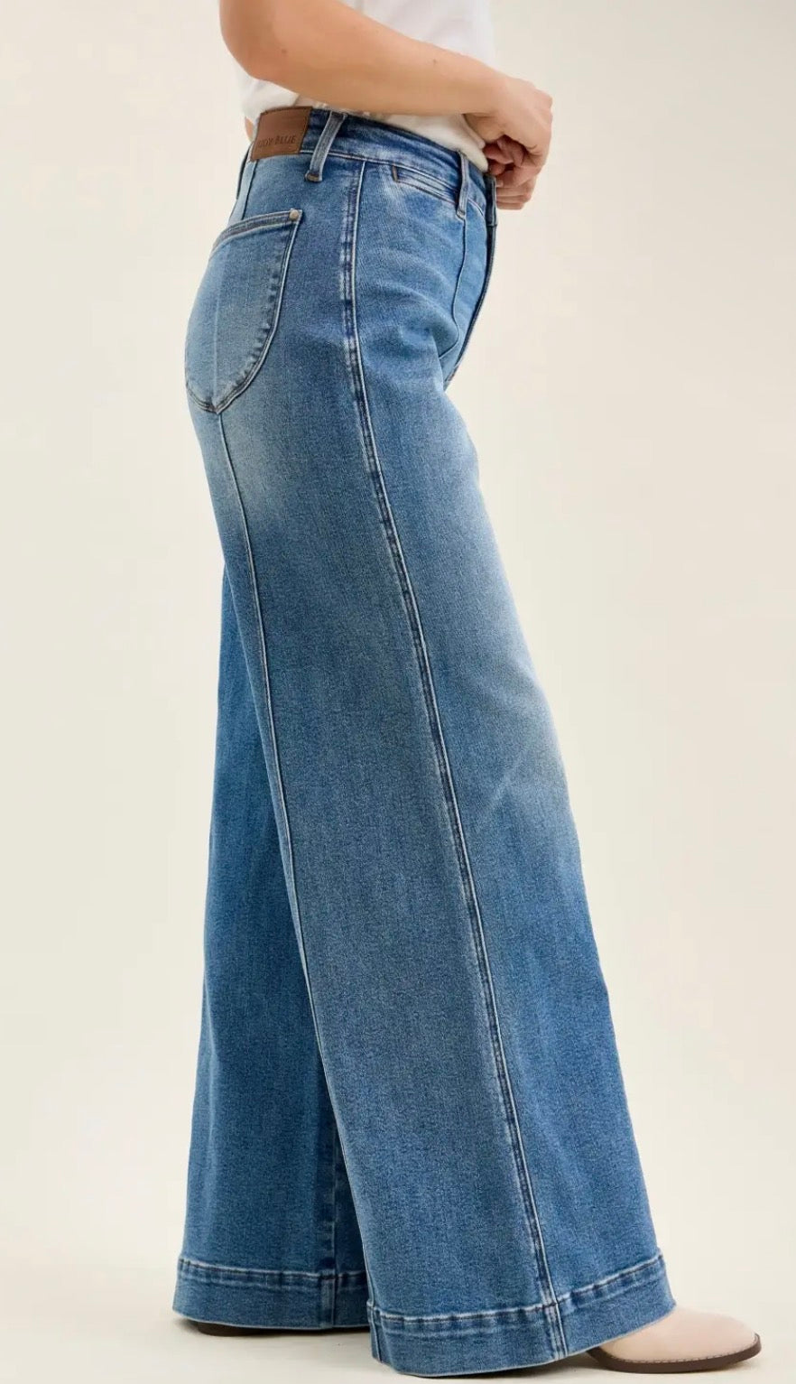 Liza Multi Seam Palazzo Judy Blue Jeans