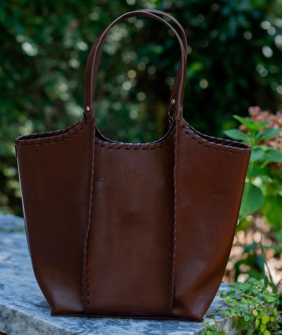 Emory Whipstitch ChocolateTote