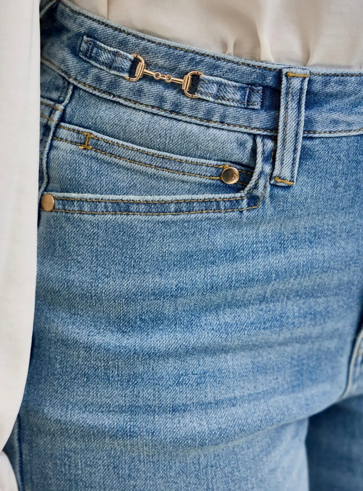 Angelina Harness Trim Jean