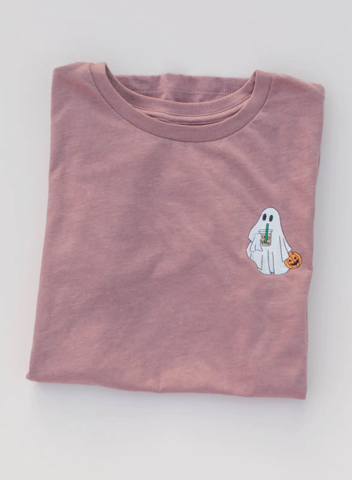 Embroidered Ghost Halloween Tee