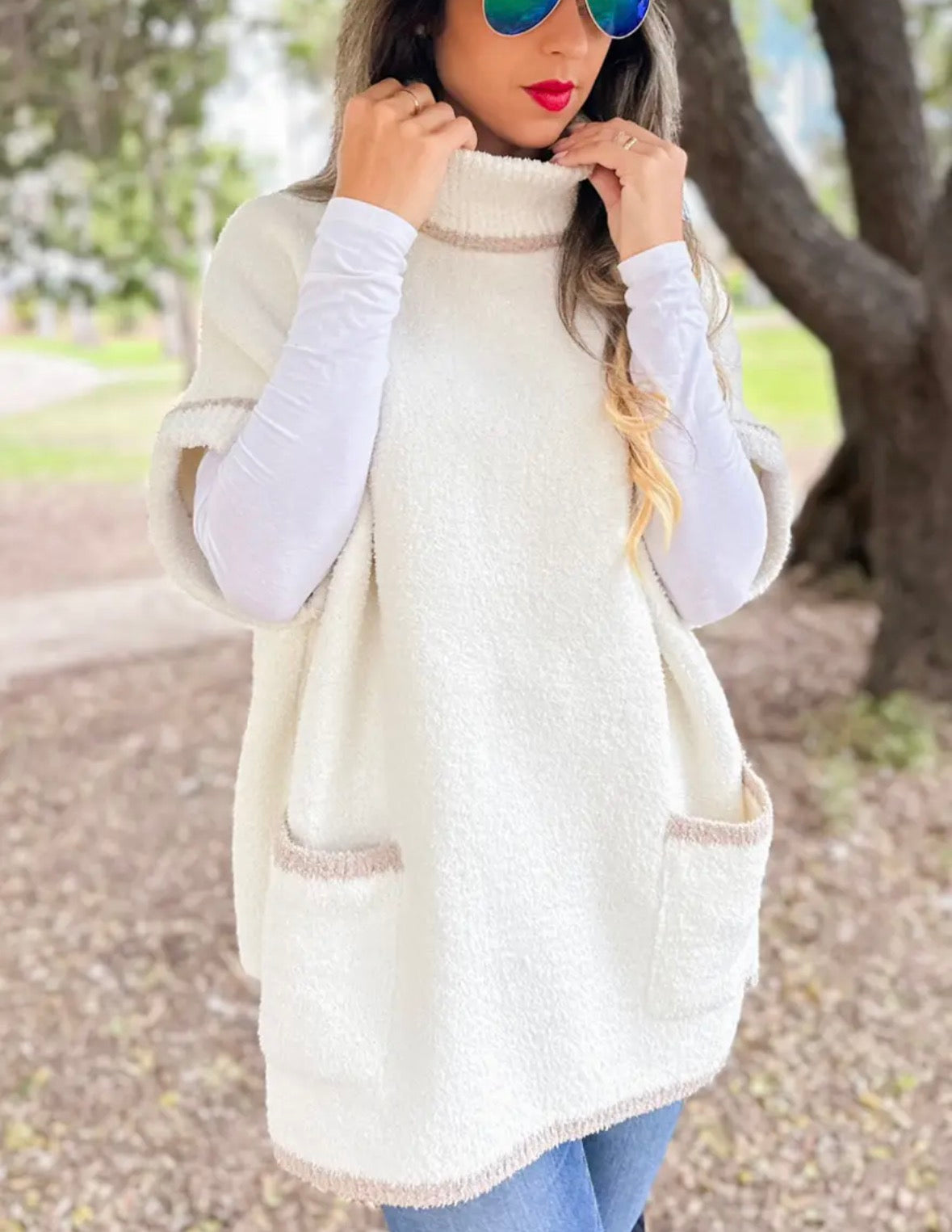 Soft Knit Pocket Pullover Sweater