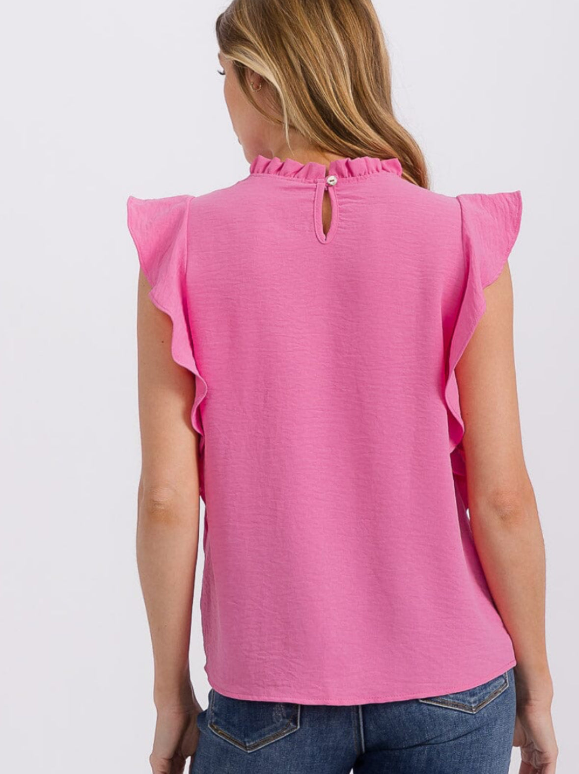 Pretty Pink Mock Neck Top