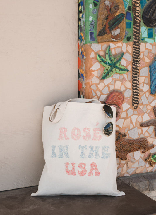 Rose In The USA Tote Bag