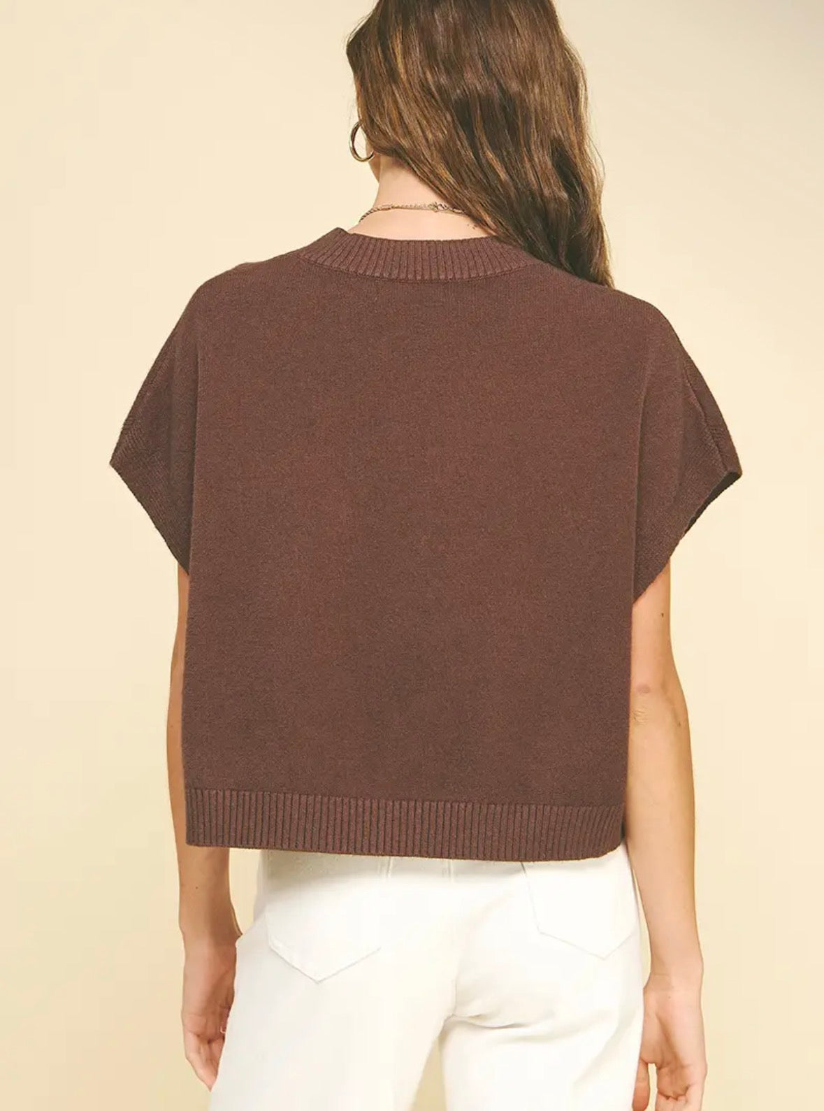 Espresso Drop Shoulder Sweater