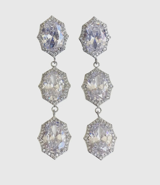 Ruby Tiered Earring